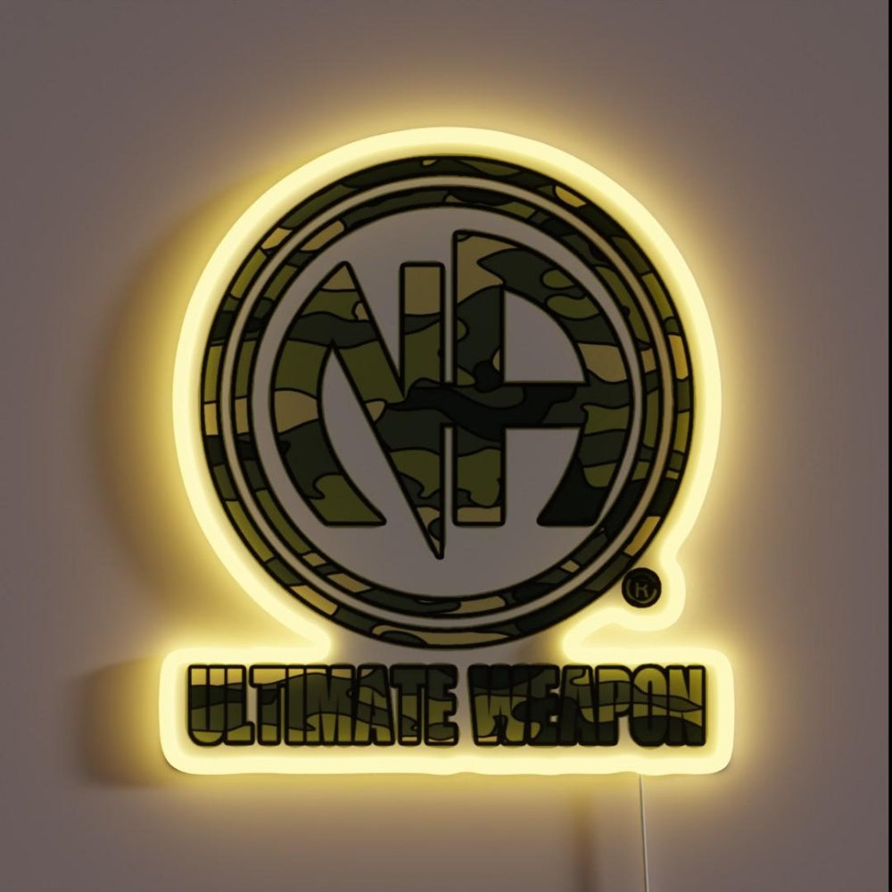 Narcotics Gifts 12 Steps Camo Ultimate Weapon Rgb Led Neon Sign