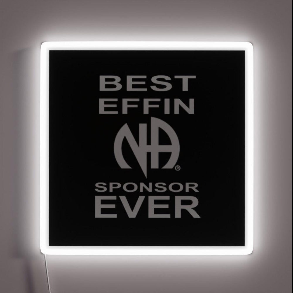 Narcotics Gifts 12 Steps Namastay Sober Rgb Led Neon Sign - Custom LED neon sign front view