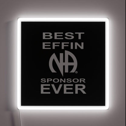 Narcotics Gifts 12 Steps Namastay Sober Rgb Led Neon Sign - Custom LED neon sign front view
