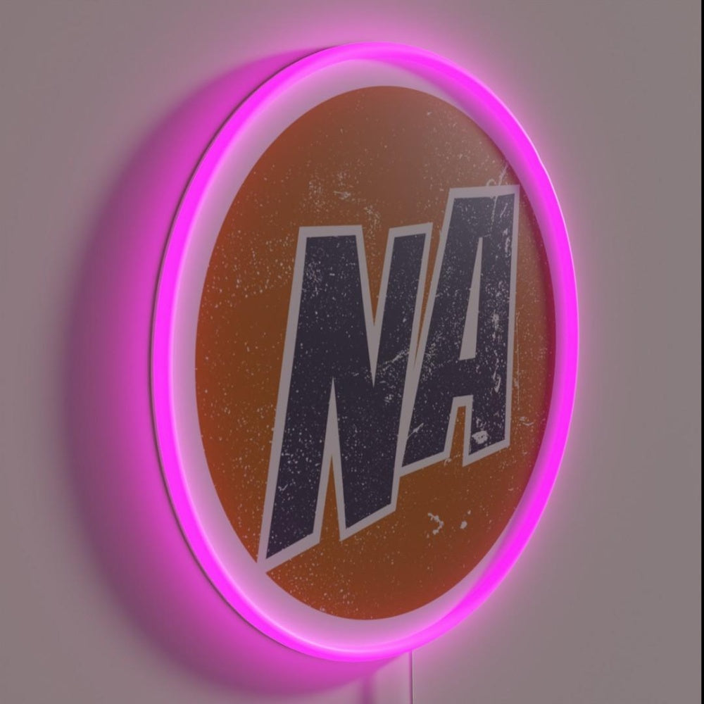 Narcotics Gifts 12 Steps Sobriety Alcoholics Led Neon Sign Bar Signs - LED neon sign close-up detail