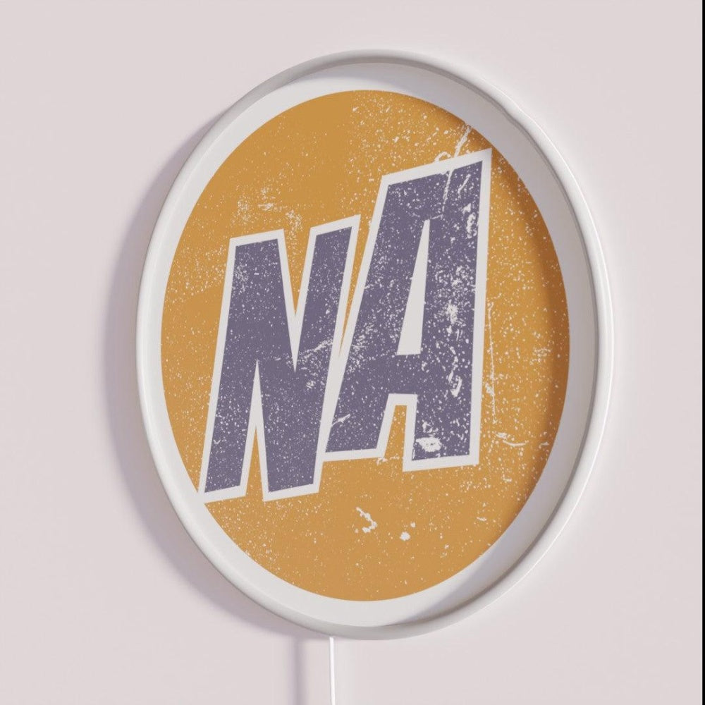 Narcotics Gifts 12 Steps Sobriety Alcoholics Led Neon Sign Bar Signs - Neon sign mounted on wall in room