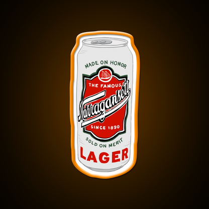 Narragansett Beer Logo Beer Bar Decor Led Neon Sign Rgb Color - LED neon sign view 6