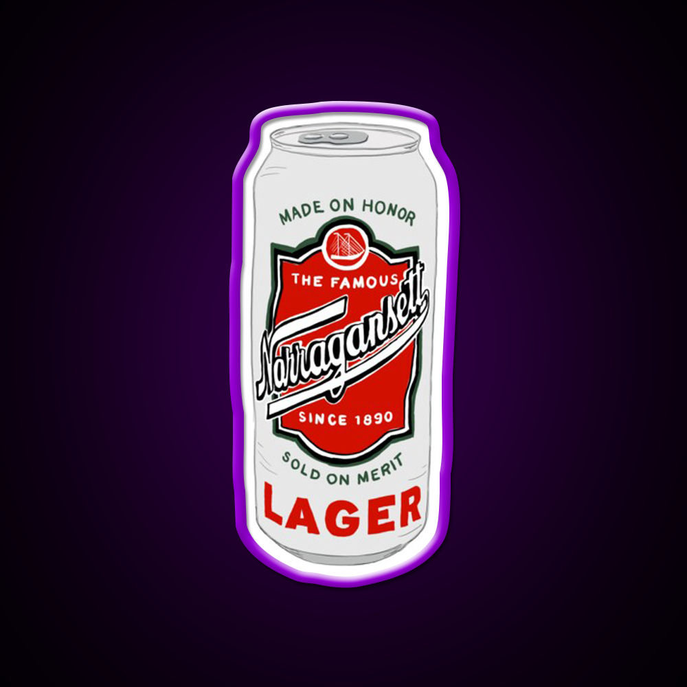 Narragansett Beer Logo Beer Bar Decor Led Neon Sign Rgb Color - LED neon sign view 9