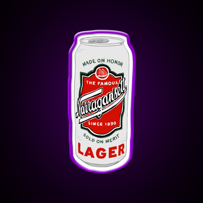 Narragansett Beer Logo Beer Bar Decor Led Neon Sign Rgb Color - LED neon sign view 9