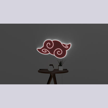 Naruto Cloud Akatsuki Neon Sign