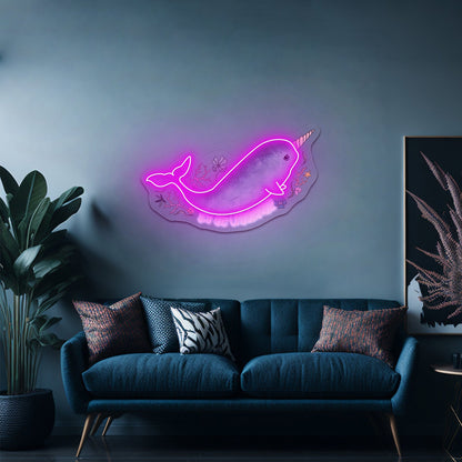Narwhal You Are Unbelievable Artwork Personalized Neon Signs - Shineneon