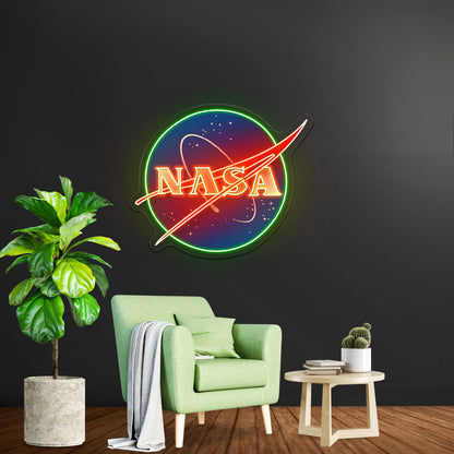Nasa Logo Artwork Neon Garage Signs - LED neon sign view 9