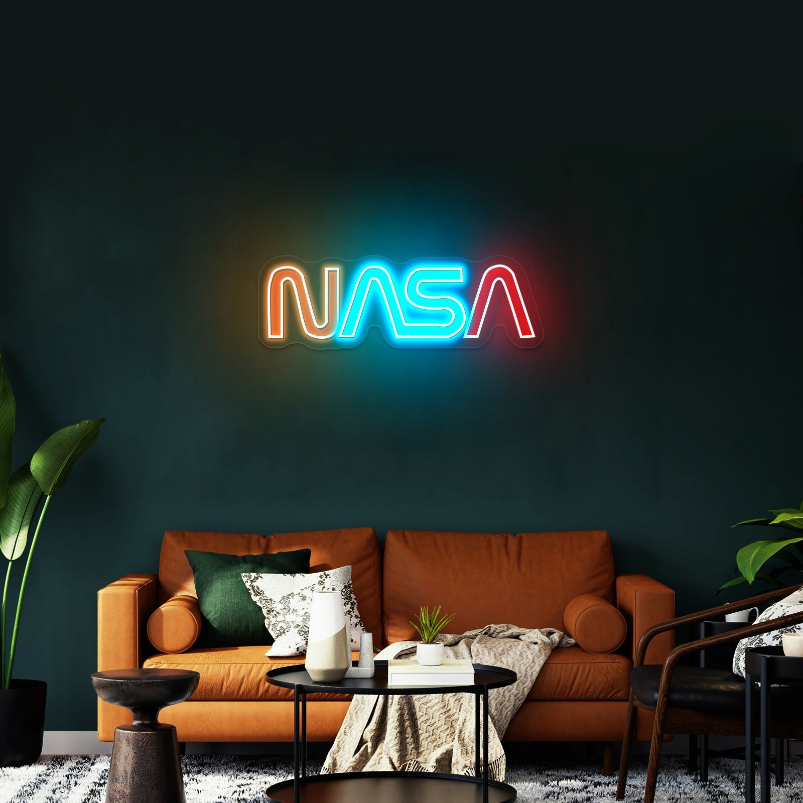 Nasa Logo Retro Artwork Wall Art - Shineneon