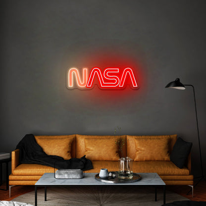 Nasa Logo Retro Artwork Wall Art - Shineneon