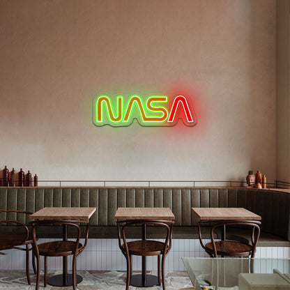 Nasa Logo Retro Artwork Wall Art - Shineneon