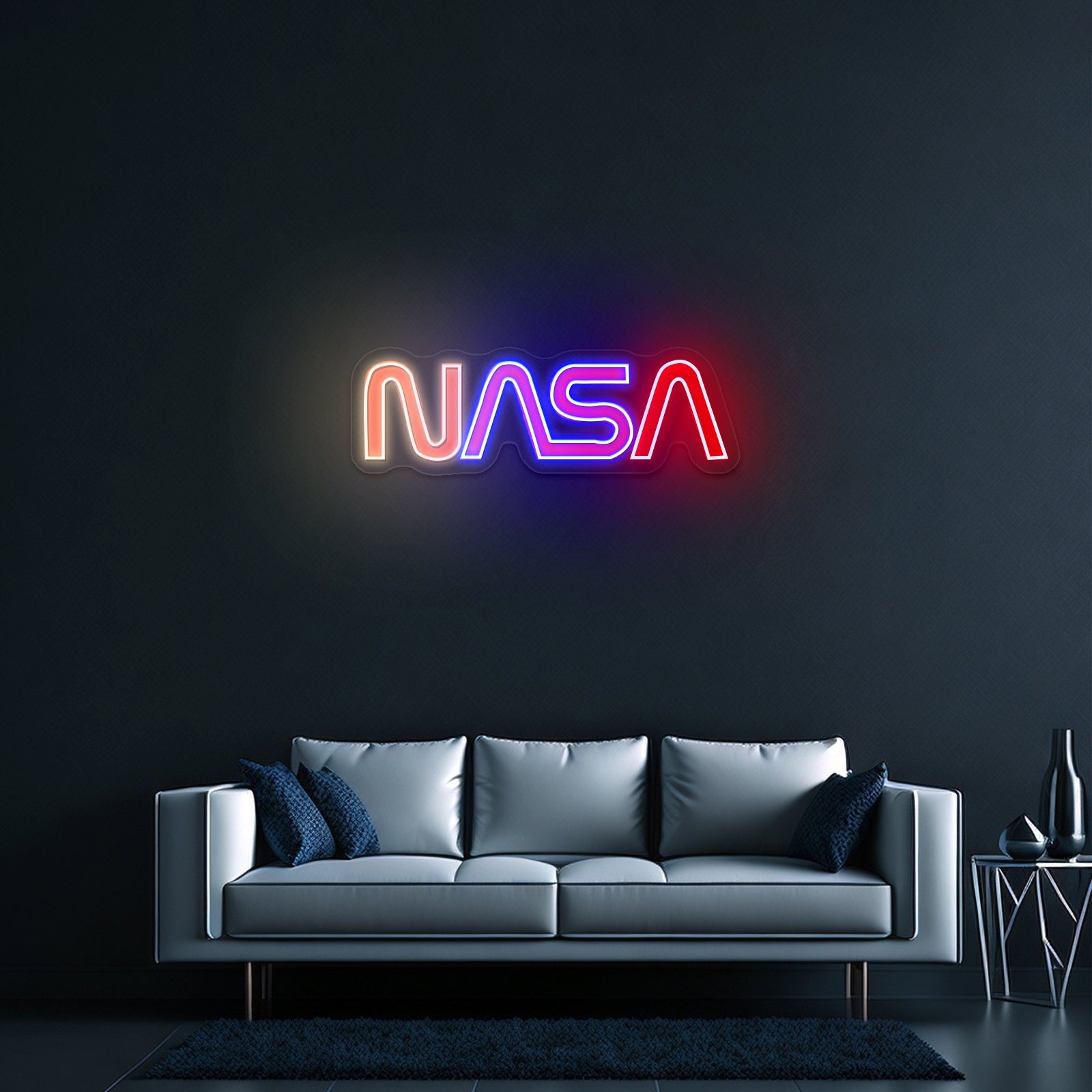 Nasa Logo Retro Artwork Wall Art - Shineneon