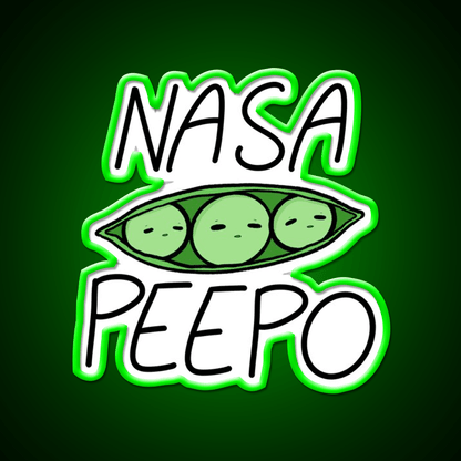 Nasa Peepo Snack Food Led Neon Sign Rgb Color - Shineneon