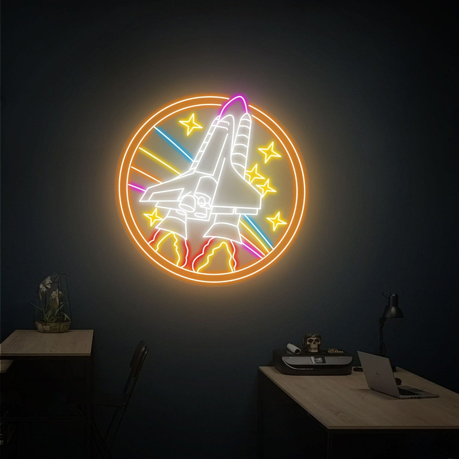 Nasa Round Sign Handcrafted Led Neon Sign | Shineneon