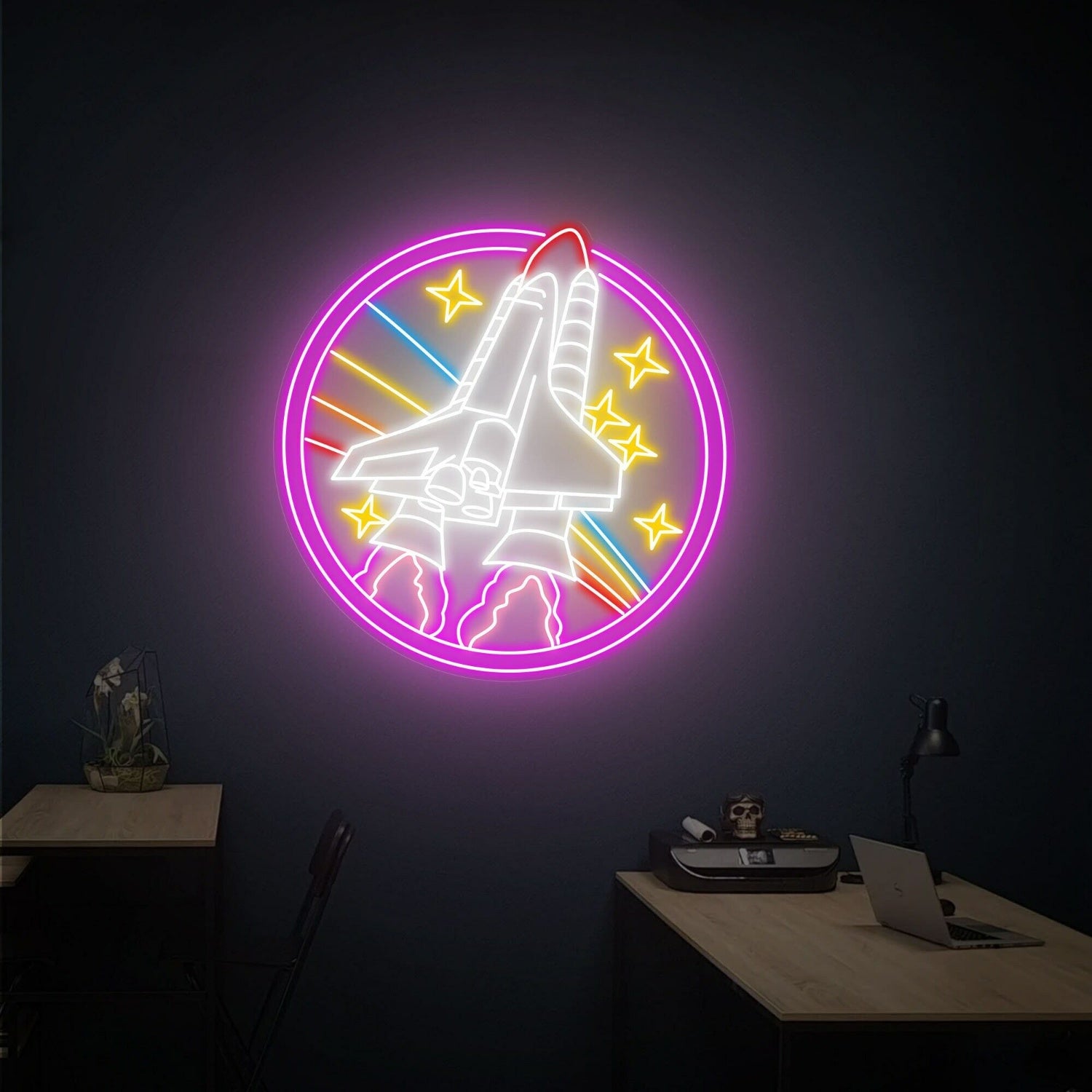 Nasa Round Sign Handcrafted Led Neon Sign | Shineneon