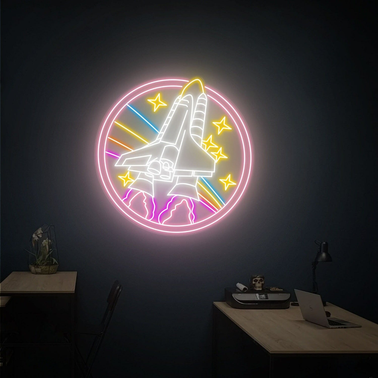 Nasa Round Sign Handcrafted Led Neon Sign | Shineneon