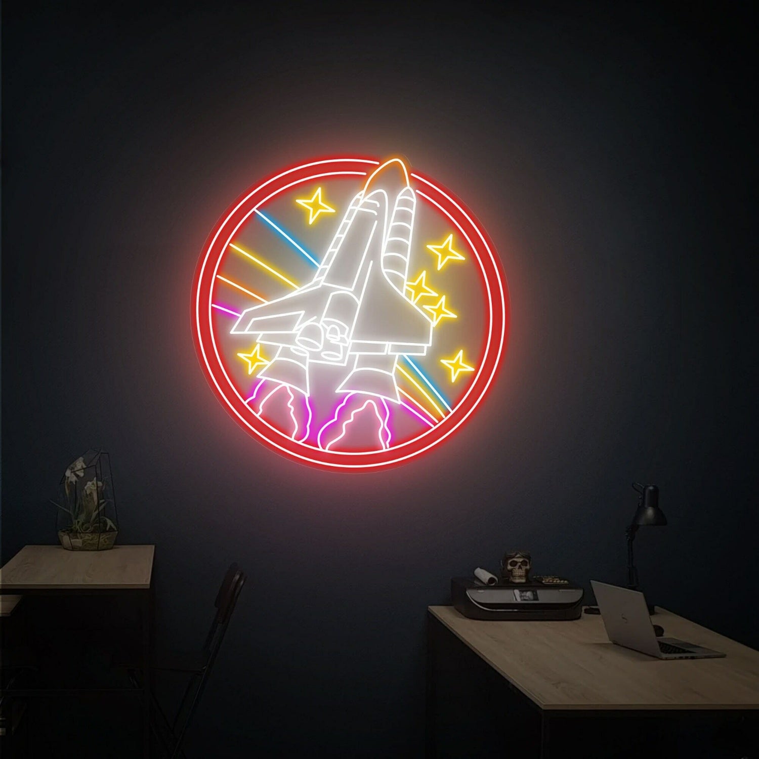 Nasa Round Sign Handcrafted Led Neon Sign | Shineneon