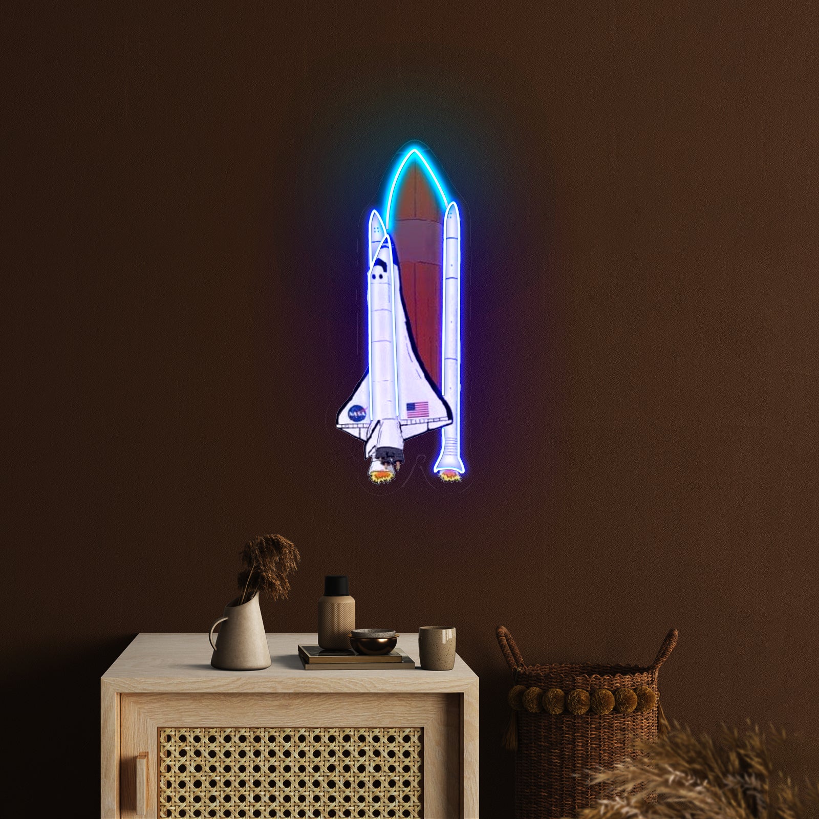 Nasa Spaceship Artwork Neon Sign For Wedding