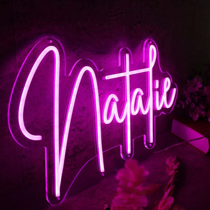 Natalie Purple Led Neon Sign - Shineneon