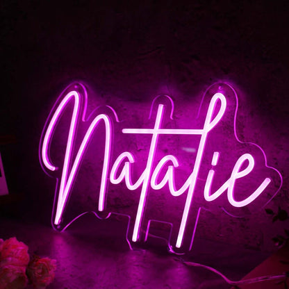 Natalie Purple Led Neon Sign - Shineneon