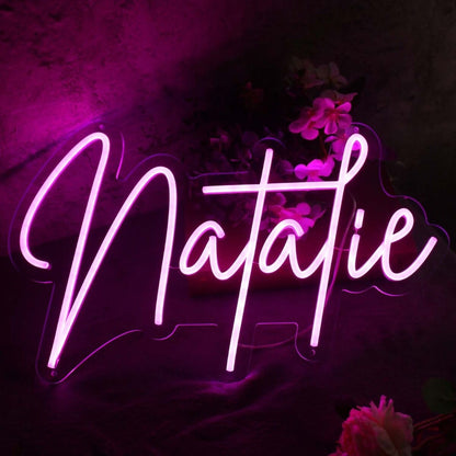 Natalie Purple Led Neon Sign - Shineneon
