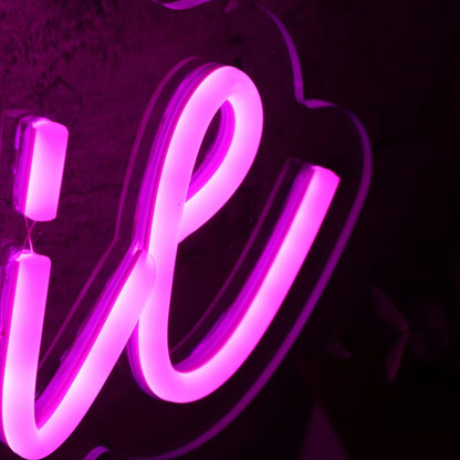 Natalie Purple Led Neon Sign - Shineneon
