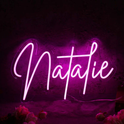 Natalie Purple Led Neon Sign - Shineneon