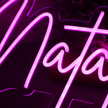 Natalie Purple Led Neon Sign - Shineneon