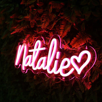 Natalie Red Led Neon Sign - Shineneon