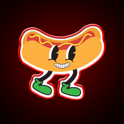 Nathans Hot Dog Snack Food Led Neon Sign Rgb Color - Shineneon