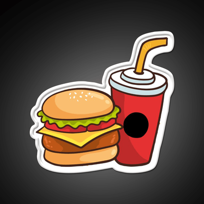 National Fast Food Day Fast Food Led Neon Sign For Burger Place Rgb Color - Shineneon