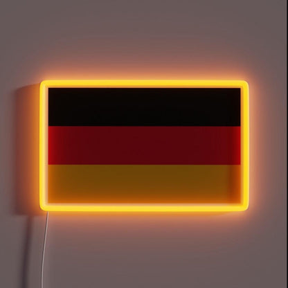 National Flag Of Germany Rgb Led Neon Sign - Custom LED neon sign front view