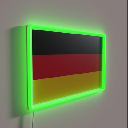 National Flag Of Germany Rgb Led Neon Sign - LED neon sign close-up detail