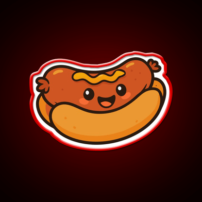 National Hot Dog Day Fast Food Led Neon Sign For Burger Place Rgb Color - Shineneon