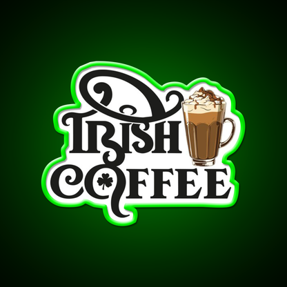 National Irish Coffee Day January Cafe Led Neon Sign Espresso Bar Art Rgb Color