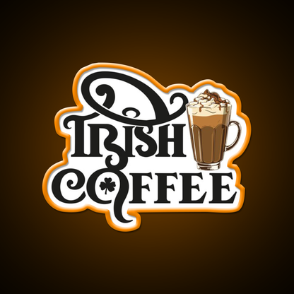 National Irish Coffee Day January Cafe Led Neon Sign Espresso Bar Art Rgb Color