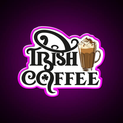 National Irish Coffee Day January Cafe Led Neon Sign Espresso Bar Art Rgb Color