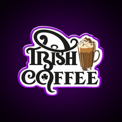 National Irish Coffee Day January Cafe Led Neon Sign Espresso Bar Art Rgb Color