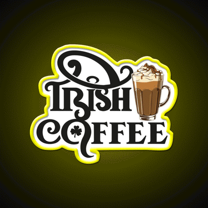 National Irish Coffee Day January Cafe Led Neon Sign Espresso Bar Art Rgb Color