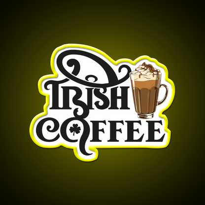 National Irish Coffee Day January Cafe Led Neon Sign Espresso Bar Art Rgb Color