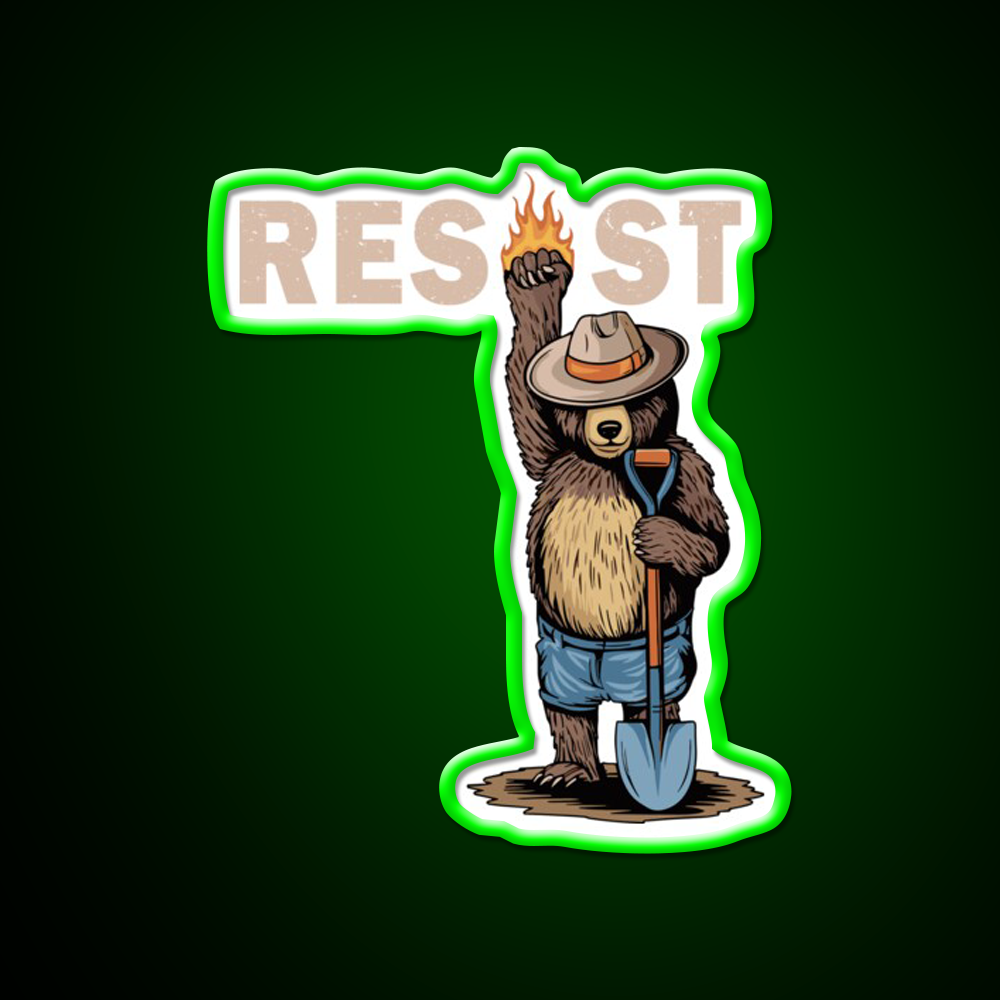 National Park Resist Beer Foxtrot Delta Tango Beer Bar Decor Led Neon Sign Rgb Color - LED neon sign view 8