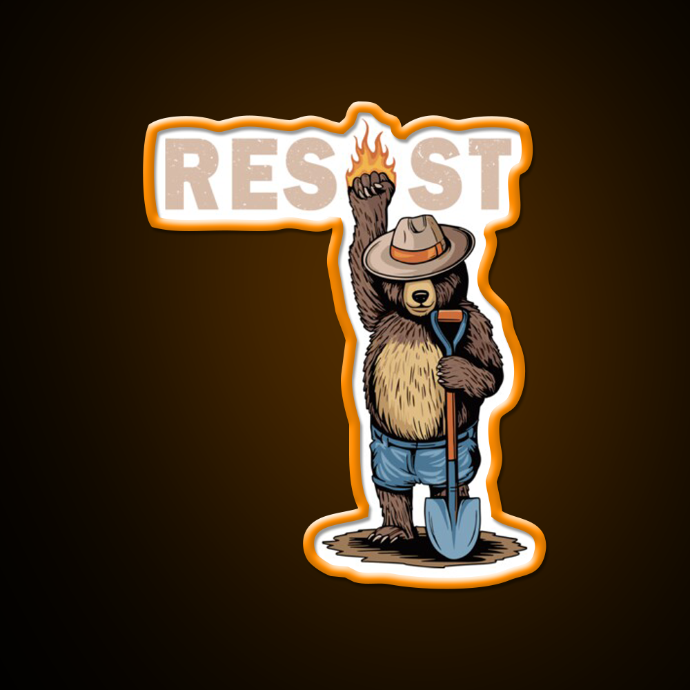 National Park Resist Beer Foxtrot Delta Tango Beer Bar Decor Led Neon Sign Rgb Color - LED neon sign view 6