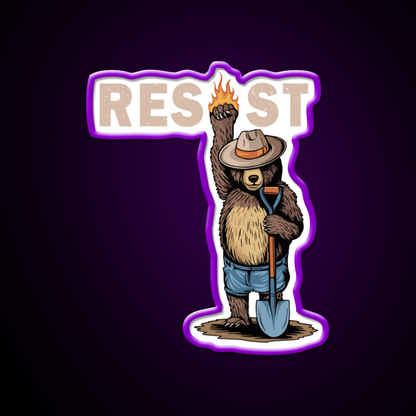 National Park Resist Beer Foxtrot Delta Tango Beer Bar Decor Led Neon Sign Rgb Color - LED neon sign view 9