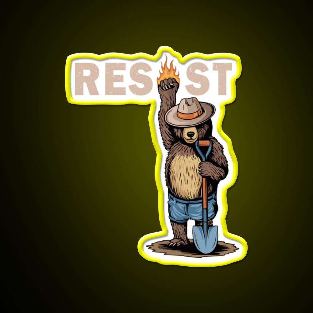 National Park Resist Beer Foxtrot Delta Tango Beer Bar Decor Led Neon Sign Rgb Color - LED neon sign view 7