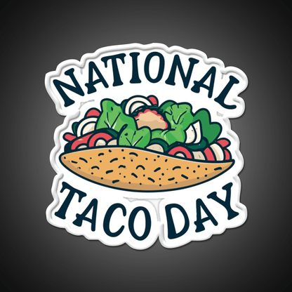 National Taco Day October 4 Taco Led Neon Sign Mexican Food Sign Rgb Color - Shineneon