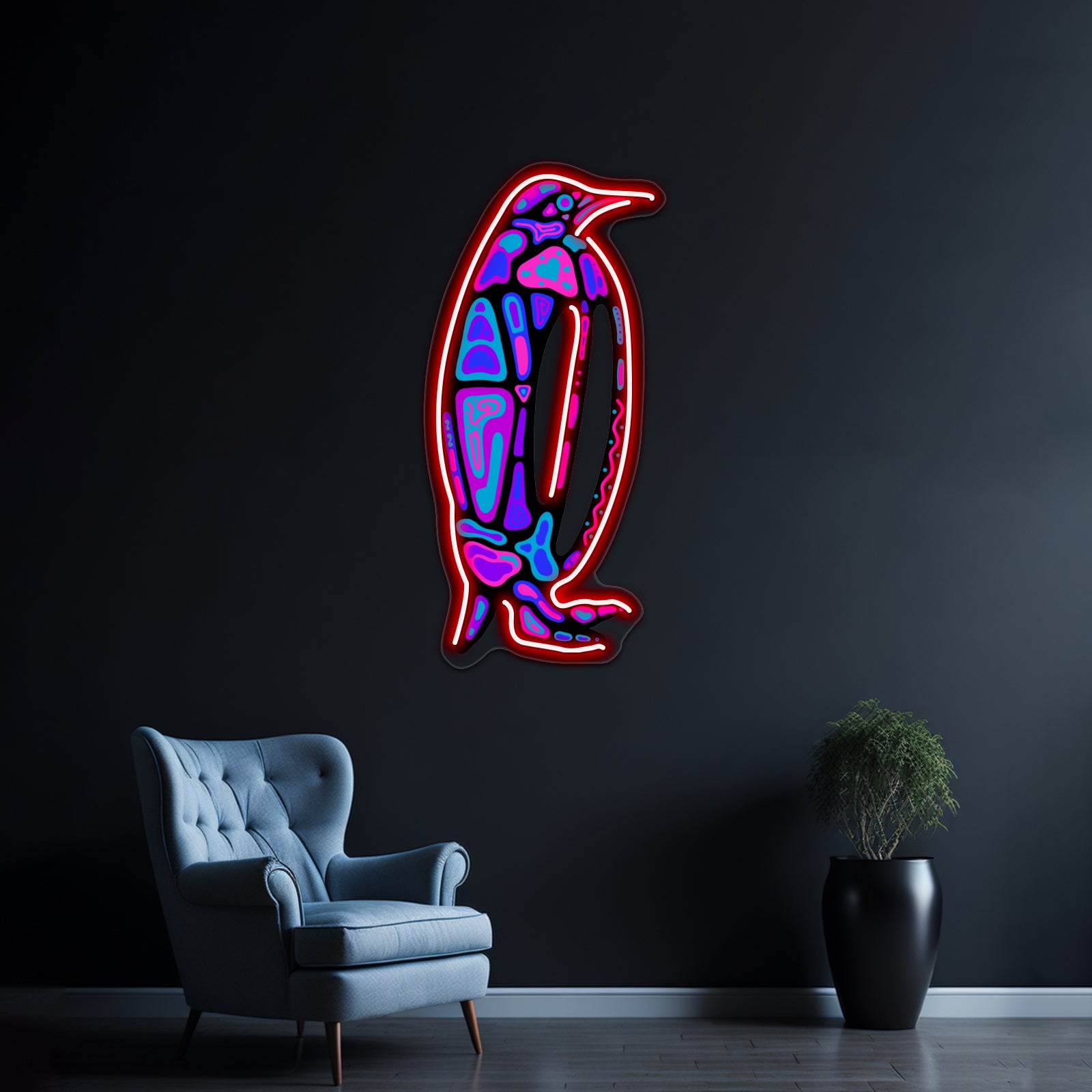 Native Abstract Art Hooniguin Wall Artwork Neon Signs Wall Artwork Neon Signs | Shineneon