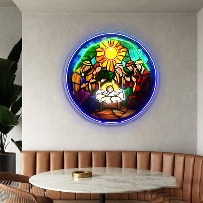 Nativity Scene Neon Light Acrylic Deco | Shineneon
