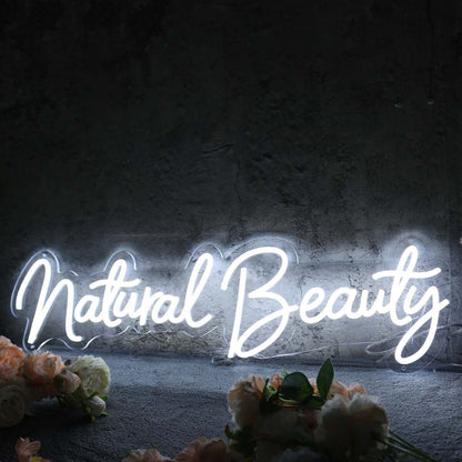 Natural Beauty White Led Neon Sign - Shineneon