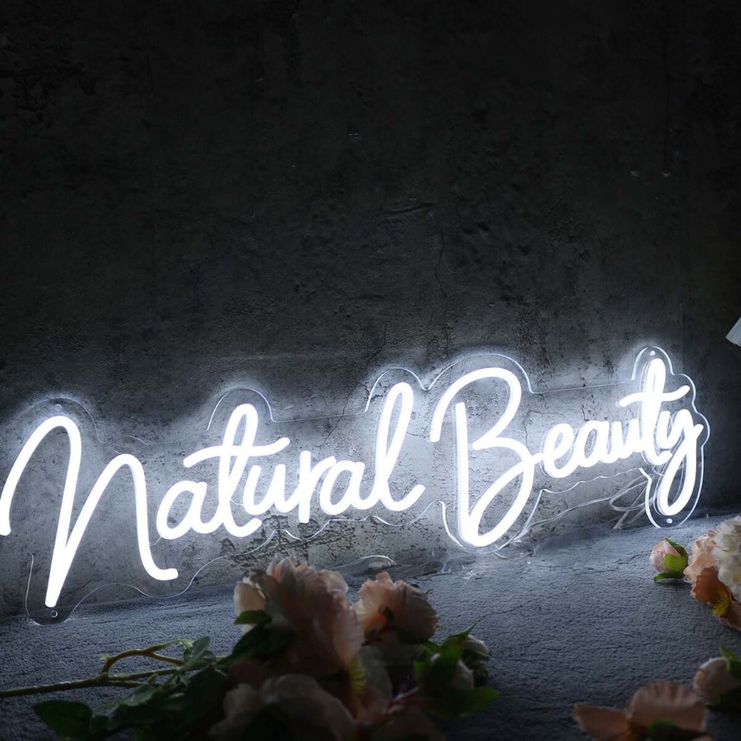 Natural Beauty White Led Neon Sign - Shineneon