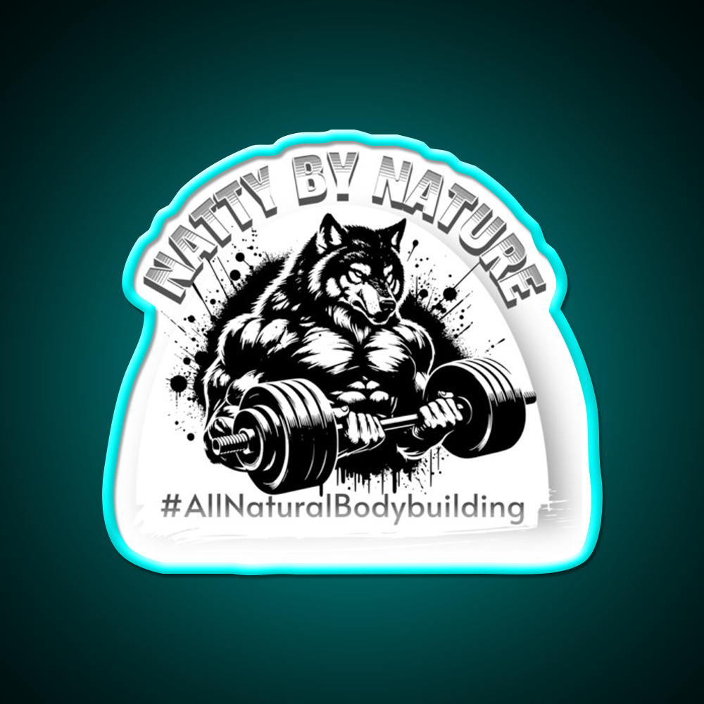 Natural Bodybuilding Exercise Gym Fitness Led Neon Sign Rgb Color