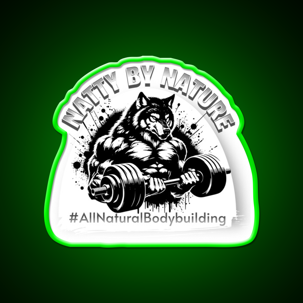 Natural Bodybuilding Exercise Gym Fitness Led Neon Sign Rgb Color